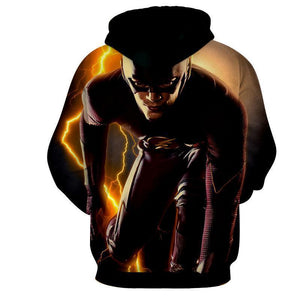 Flash 3D Printed Thunder Hoodie - The Flash Jacket - Star Lab Hoodie