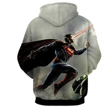 Load image into Gallery viewer, SUPERMAN LASER ACTION AND FIGHTING 3D HOODIE