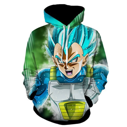 Dragon Ball Super Hoodie - SSJ God Vegeta 3D Hoodie - DBS Hoodie