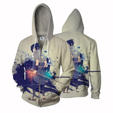 Load image into Gallery viewer, Naruto Hoodie-Sasuke 3D Hoodie - Zip Up Jacket