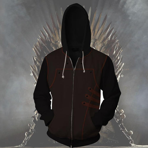 Game Of Throne Hoodie-3D Hoodie - Zip Up Jacket