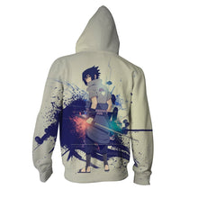 Load image into Gallery viewer, Naruto Hoodie-Sasuke 3D Hoodie - Zip Up Jacket