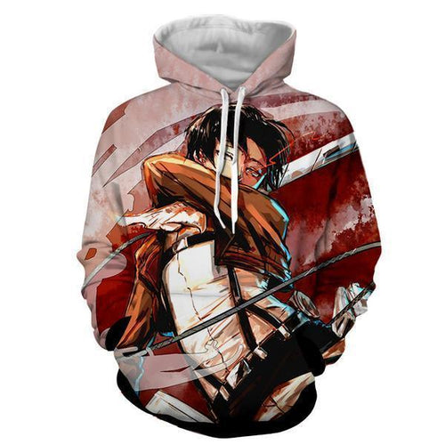 Levi ackerman Hoodie- Attack On Titan 3D Hoodie - JACKET