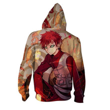 Load image into Gallery viewer, Naruto Hoodie-Gara 3D Hoodie - Zip Up Jacket