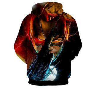 Flash In Action 3D Printed Hoodie - The Flash Jacket - Star Lab Hoodie