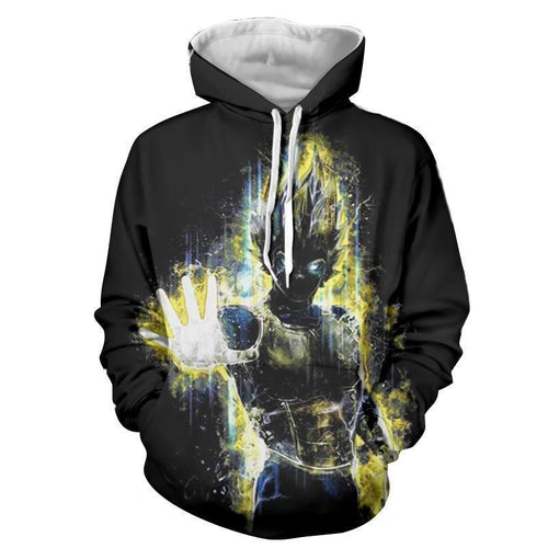 Dragon Ball Z Hoodie - SSJ Vegeta Hoodie - DBZ Hoodie