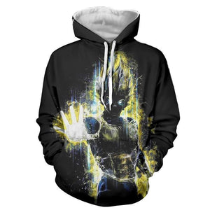 Dragon Ball Z Hoodie - SSJ Vegeta Hoodie - DBZ Hoodie
