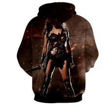 Load image into Gallery viewer, Wonder Women Grey 3D Hoodies - Wonder Women Clothing - Jacket