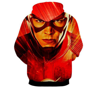 Flash 3D Printed Hoodie - The Flash Jacket - Star Lab Hoodie