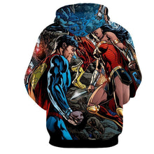 Load image into Gallery viewer, Justice League 3D Printed Hoodie Super Man &amp; Wonder Women