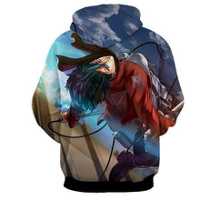 Load image into Gallery viewer, Mikasa Ackermann Hoodie- Attack On Titan 3D Hoodie - JACKET