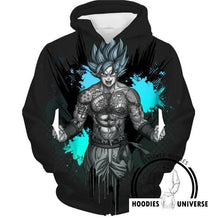 Load image into Gallery viewer, Dragon Ball Super Z Hoodie - Goku SSJ Blue Hoodie