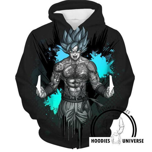 Dragon Ball Super Z Hoodie - Goku SSJ Blue Hoodie