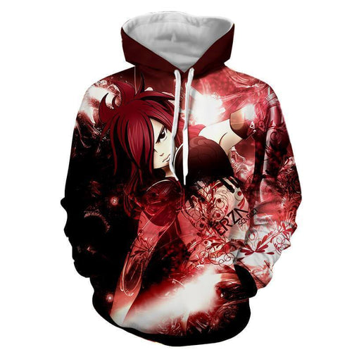 Fairy Tail Hoodie - Erza Scarlet 3D Printed Hoodie