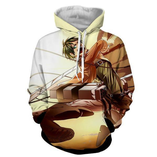 Eren Yeager Hoodie- Attack On Titan 3D Hoodie - JACKET