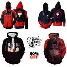 Load image into Gallery viewer, BLACK FRIDAY Naruto Bundle# 4  | FOUR Zip Up In One