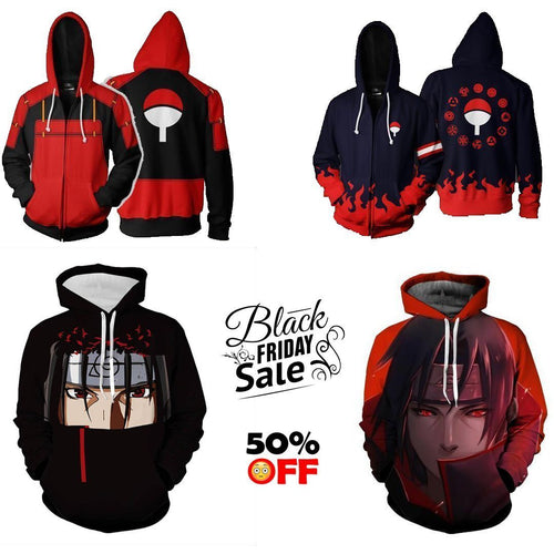 BLACK FRIDAY Naruto Bundle# 4  | FOUR Zip Up In One