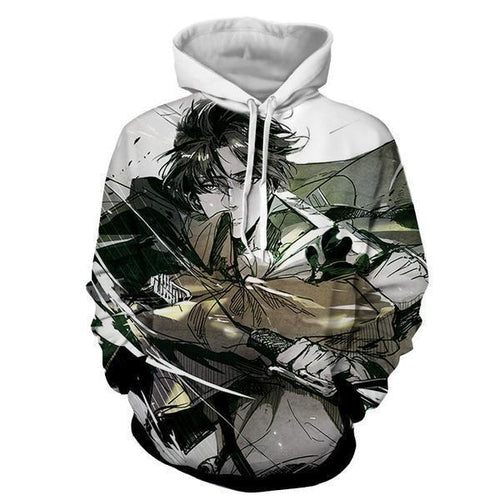Levi Ackerman Hoodie- Attack On Titan 3D Hoodie - JACKET