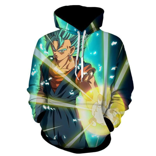 Dragon Ball Super Hoodie - Vegito SSj Blue 3D Hoodie