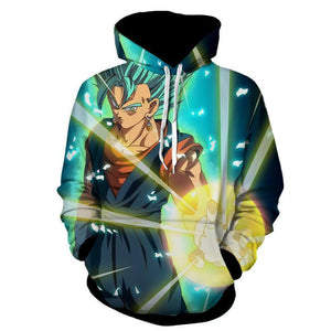 Dragon Ball Super Hoodie - Vegito SSj Blue 3D Hoodie