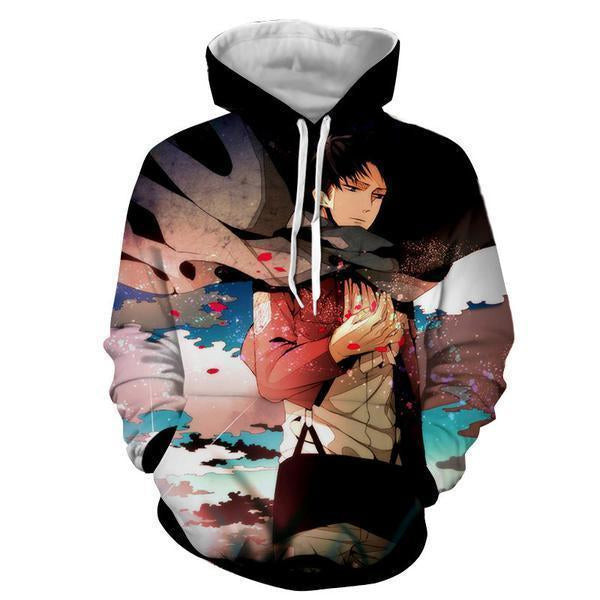 Levi Ackerman Hoodie- Attack On Titan 3D Hoodie - JACKET