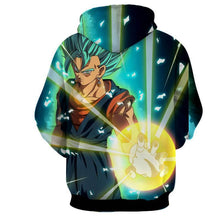 Load image into Gallery viewer, Dragon Ball Super Hoodie - Vegito SSj Blue 3D Hoodie