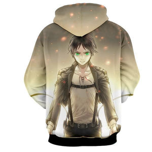 Eren Yeager Hoodie- Attack On Titan 3D Hoodie - JACKET