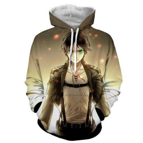 Eren Yeager Hoodie- Attack On Titan 3D Hoodie - JACKET