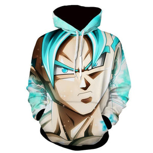 Dragon Ball Super Z Hoodie - SSJ Vegito Blue Hoodie - Jacket