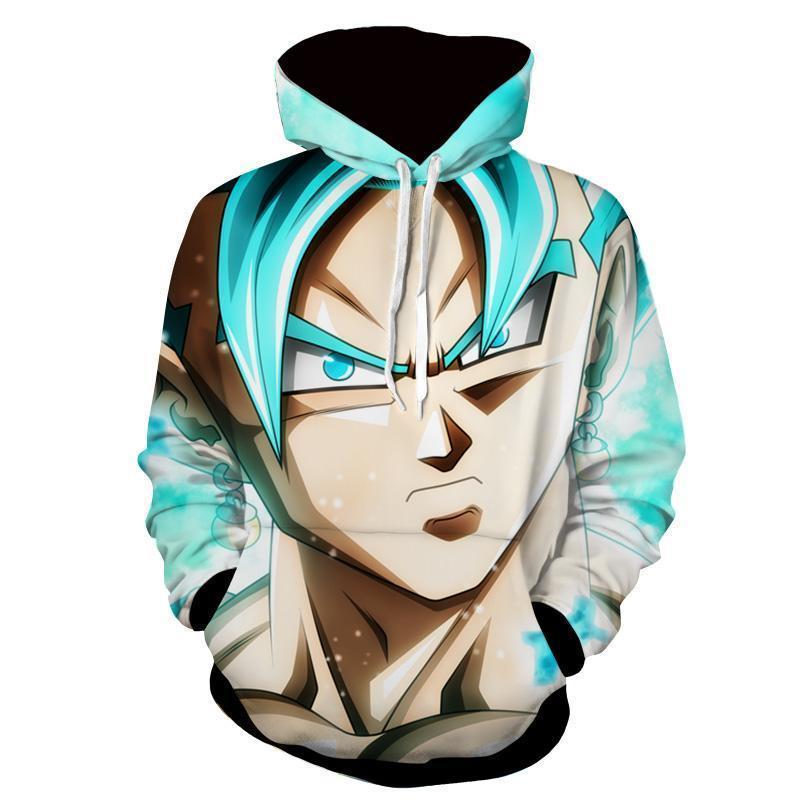 Dragon Ball Super Z Hoodie - SSJ Vegito Blue Hoodie - Jacket