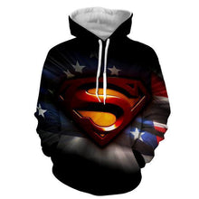 Load image into Gallery viewer, SUPERMAN STANDS FOR HOPE 3D HOODIE