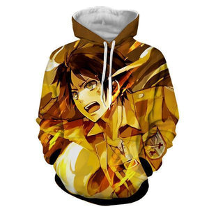Eren Yeager Hoodie- Attack On Titan 3D Hoodie - JACKET