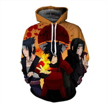 Load image into Gallery viewer, Itachi Madara Sasuke 3D hoodie - Naruto Hoodie