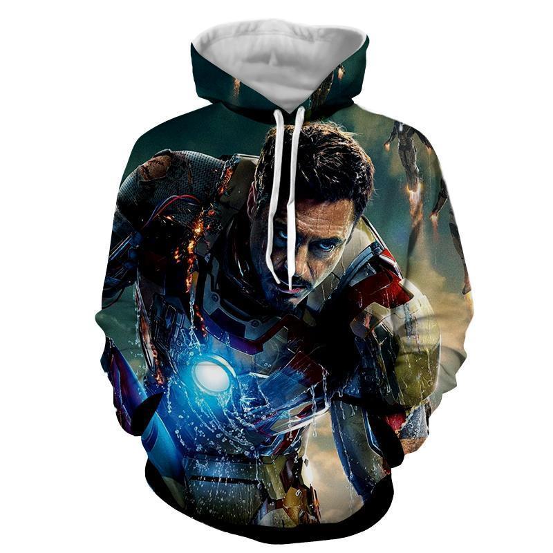Iron Man Battle 3D Printed Hoodie