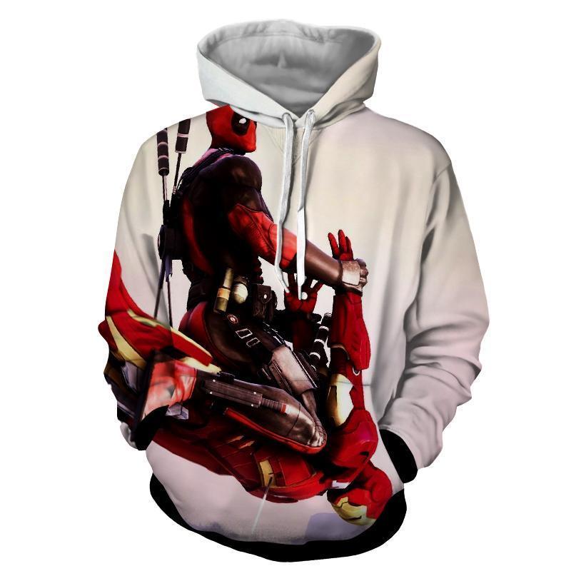 Deadpool Hoodie - Deadpool In Action - Deadpool Jacket