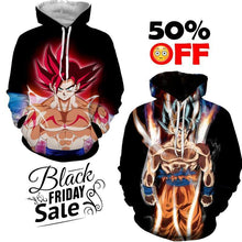 Load image into Gallery viewer, Black Friday Dragon ball Z Super Deal 12 | TWO In One 3D Hoodie Package