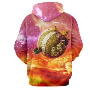 Dragon Ball Super Hoodie - Popo Planet 3D Hoodie - DBS Hoodie