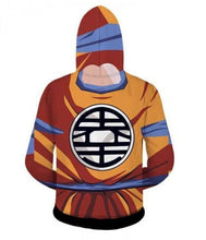 Load image into Gallery viewer, Dragon Ball Z Goku 3D Printed Zip Up Hoodie
