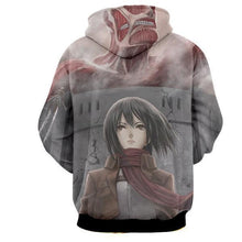 Load image into Gallery viewer, Mikasa Ackermann Hoodie- Attack On Titan 3D Hoodie - JACKET
