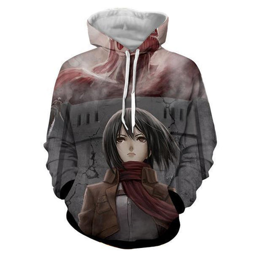 Mikasa Ackermann Hoodie- Attack On Titan 3D Hoodie - JACKET