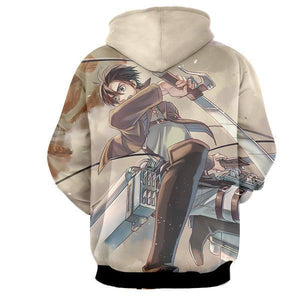 Eren Yeager Hoodie- Attack On Titan 3D Hoodie - JACKET