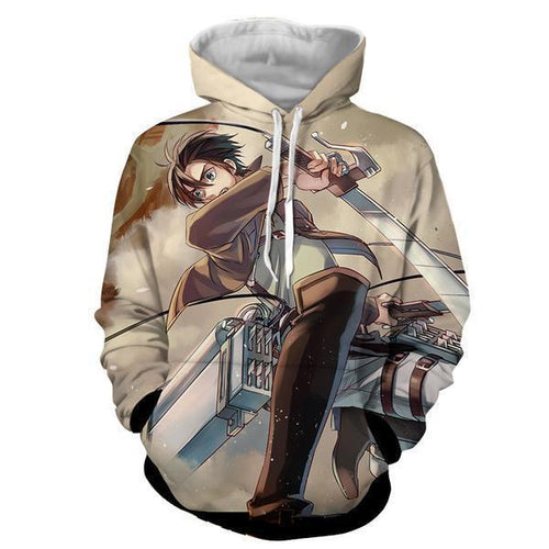 Eren Yeager Hoodie- Attack On Titan 3D Hoodie - JACKET