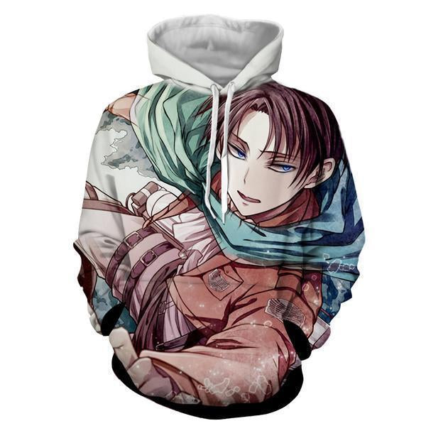 Levi Ackerman Hoodie- Attack On Titan 3D Hoodie - JACKET