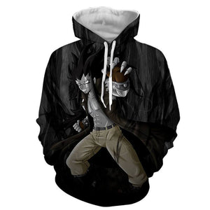 Fairy Tail Hoodie - 3D Gajeel Dragon Printed Hoodie