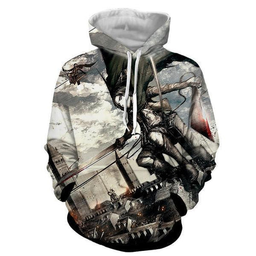 Levi Ackerman Hoodie- Attack On Titan 3D Hoodie - JACKET