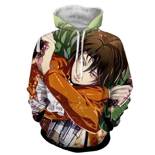 Levi Ackerman Hoodie- Attack On Titan 3D Hoodie - JACKET