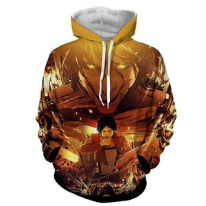 Eren Yeager Hoodie- Attack On Titan 3D Hoodie - JACKET