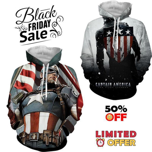 BLACK FRIDAY DEAL #4 - Captain America 2 Hoodies Bundle