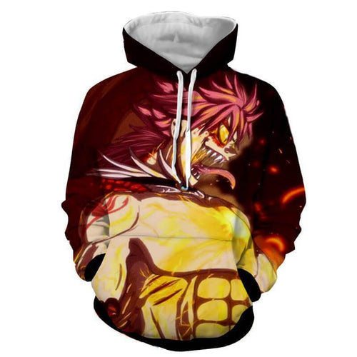 Fairy Tail 3D Hoodies Natsu Dragneel Dragon Force