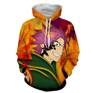 Fairy Tail 3D Hoodies Natsu Dragon Force